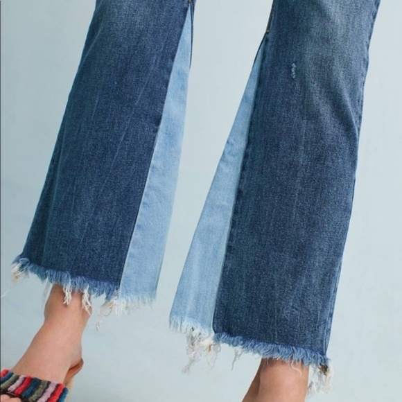 Anthropologie Pilcro High Rise 2 Tone Ankle Jeans - Picture 8 of 8